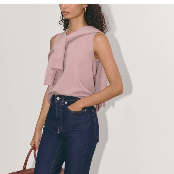Everlane Classic Cardigan and Tank in Cashmere, sz S, color “Dusty Pink”, NWT - Picture 7 of 14